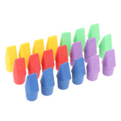 3/20PCS Erasers Pencil Top Eraser Caps Chisel Shape Pencil Eraser Toppers Student Painting Correction Supplies Χαρτικά