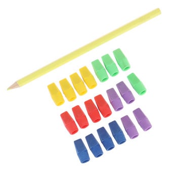 3/20PCS Erasers Pencil Top Eraser Caps Chisel Shape Pencil Eraser Toppers Student Painting Correction Supplies Χαρτικά