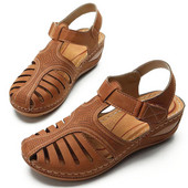 Sieviešu sandales Jaunas vasaras kurpes Sievietei liela izmēra 44 papēži Sandales ķīļiem Chaussure Femme ikdienas Gladiator platformas apavi Talon