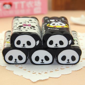 Kawaii Panda Rubber Erasers Lovely School Pencil Eraser for Kids Gift School Office Granty Drop Shipping