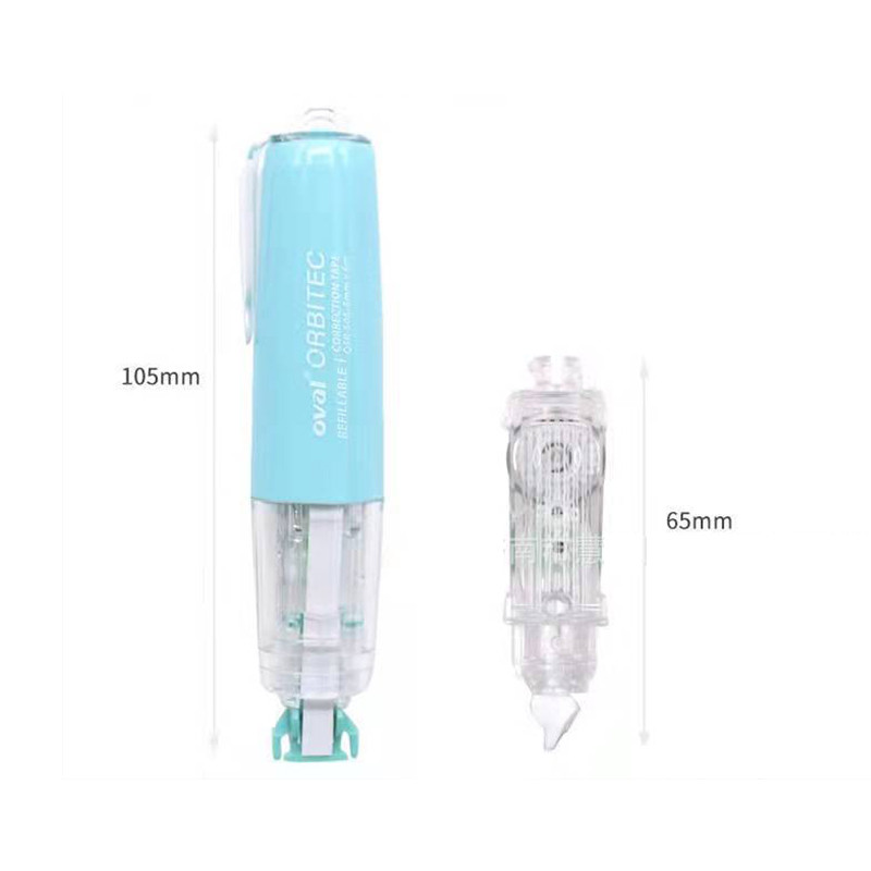 Bandă de corectare a formei stiloului oval Bandă corectoare colorată drăguță Instrumente de corectare a erorilor Rechizite școlare de birou Papetarie 5mm*6m