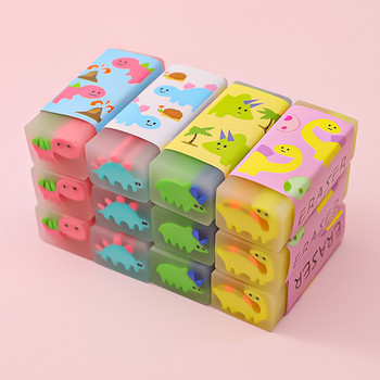 1 τεμ Lytwtw\'s 2B Cute Dinosaur Soft Erasers For Kids Rubber Kawaii Stationery School Αναλώσιμα γραφείου Creative Easy Clean Funny