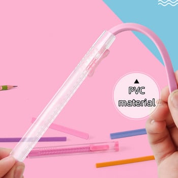 1τμχ Γόμα μολυβιού Slide Refill Σετ Σχήμα Καρδιά Χρώμα Στικ PVC Γόμες για Καθαρισμό Διόρθωση Office School A7090