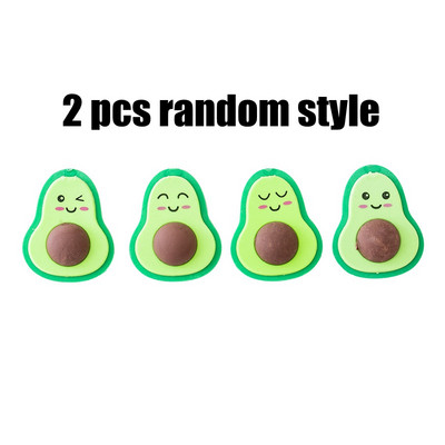 2 PCS Kawaii Avocado studentu kancelejas preces skolas biroja piederumi jaukas bērnu dzēšgumijas bērniem dāvanu radošā zīmuļa gumijas dzēšgumija