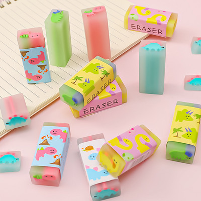 5db Kawaii Cartoon aranyos radírok gyerekeknek ajándék iskolai írószerek és irodaszerek radírok gyerekeknek kreatív gyümölcs radírok