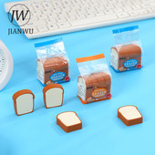 JIANWU Kreativna simulacija Tost Slatka gumica Crtić Mini učenik Crtanje Olovka Gumica Smiješni školski pribor Kawaii pribor