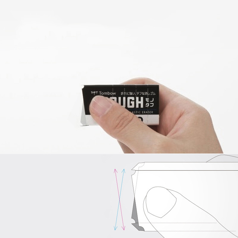 Japan Tombow jednobojnu gumicu na dodir nije lako slomiti, potrgajuća školjka EF-TH/S olovka brisanjem