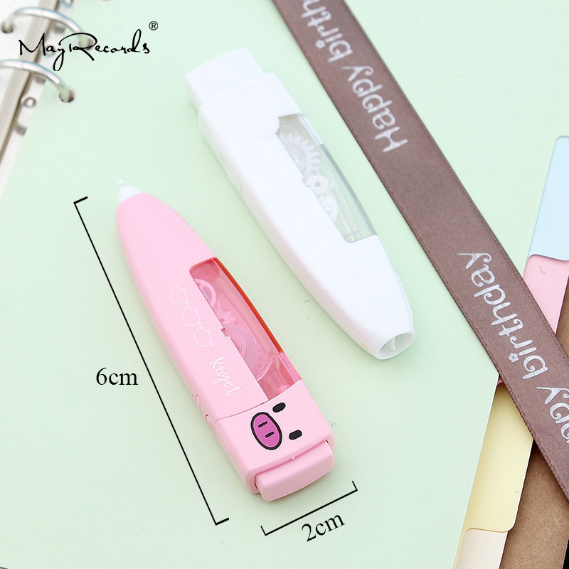 5 mm * 6 m animacinių filmų gyvūnų spaudos koregavimo juosta Kawaii mokyklos rašymo korektorius Kanceliarinės prekės канцелярские товары