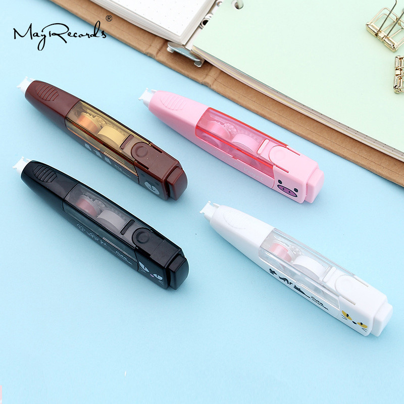 5 mm * 6 m animacinių filmų gyvūnų spaudos koregavimo juosta Kawaii mokyklos rašymo korektorius Kanceliarinės prekės канцелярские товары