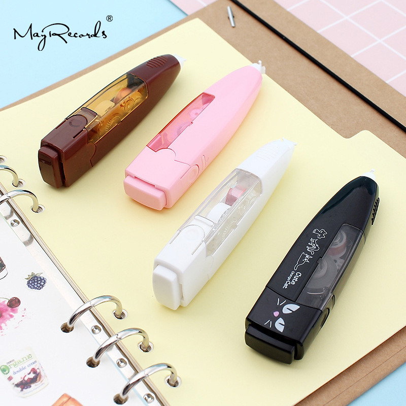5 mm * 6 m animacinių filmų gyvūnų spaudos koregavimo juosta Kawaii mokyklos rašymo korektorius Kanceliarinės prekės канцелярские товары