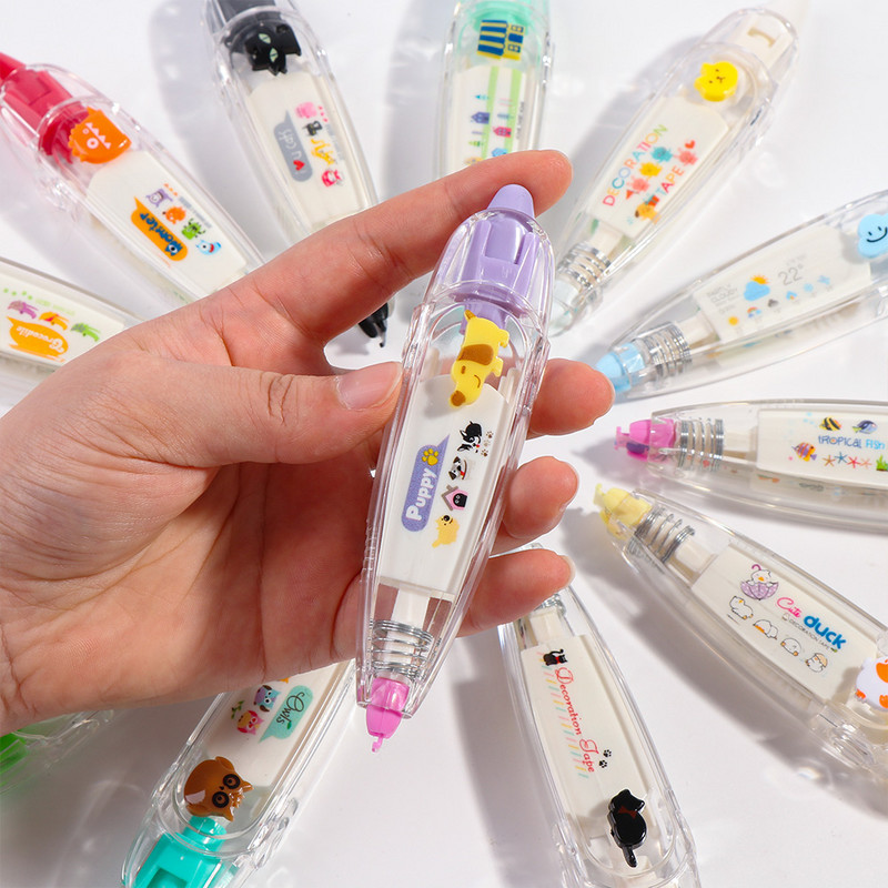 1 tk Kawaii lilletaimede kujundamise päevik Dekoratiivne korrigeerimislint DIY materjalid Käsikonto kaunistamine Kooli kirjatarbed