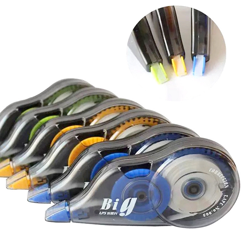 1vnt korekcinė juosta Didelės talpos 12 m ilgio korekcinė juosta Ekonomiška 3 spalvos Naudojimas sklandžiai Stacionarus