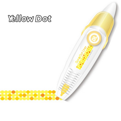 1 tk Dots Liner Dekoratsioonilint Highlighteri märgistamiseks Ajakava päeviku kleebised Kontorikool A7133