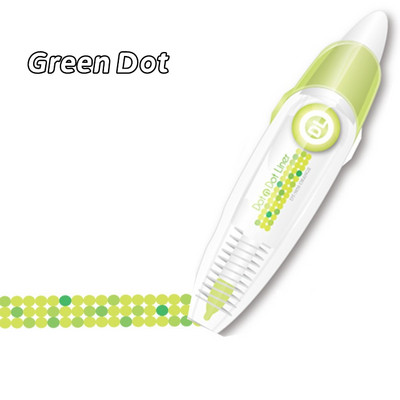1 tk Dots Liner Dekoratsioonilint Highlighteri märgistamiseks Ajakava päeviku kleebised Kontorikool A7133