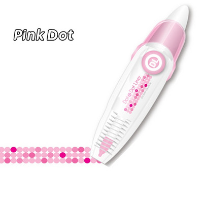 1 tk Dots Liner Dekoratsioonilint Highlighteri märgistamiseks Ajakava päeviku kleebised Kontorikool A7133