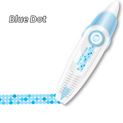 1 tk Dots Liner Dekoratsioonilint Highlighteri märgistamiseks Ajakava päeviku kleebised Kontorikool A7133