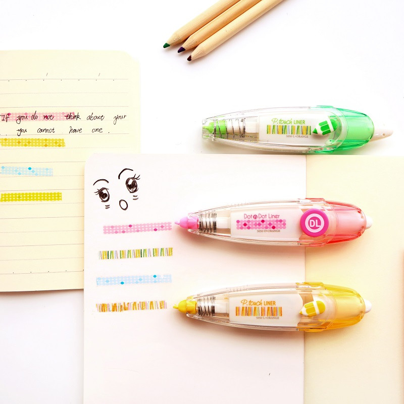 1 buc. Bandă decorativă pentru căptușeală cu puncte pentru marcajul evidențiator, program de corecție, autocolante pentru jurnal, școală de birou A7133