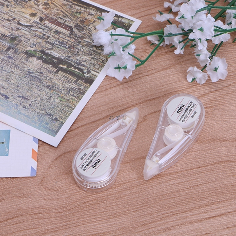 2 bucăți cu bandă corectoare drăguță, mini role, gumă albă, articole de papetărie pentru școală