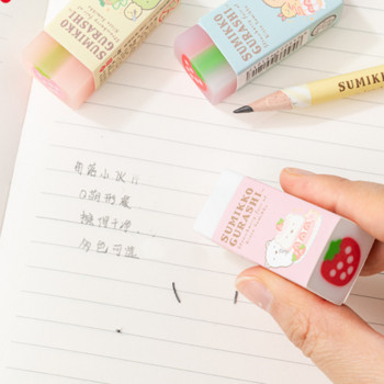 Kawaii Rubber Corner Small Partner Strawberry Sandwich Eraser Παιδιά Χαριτωμένα δημιουργικά επιστολόχαρτα μαθητικά σχολικά είδη