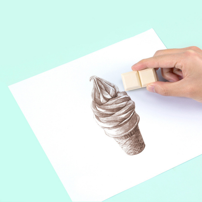 1 kom. Gumica za brisanje u obliku čokolade. Pribor za učenje