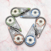 2 tk Praktiline korrigeeriv lindi rull 10 m pikkune valge kleebisega õppe kontoritarvete tööriist