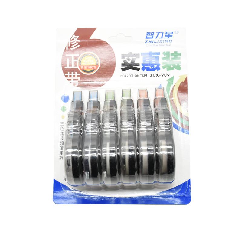 2 bucăți rulouri practice cu bandă corectoare, 10 m lungime, autocolant alb, instrument de papetărie pentru birou