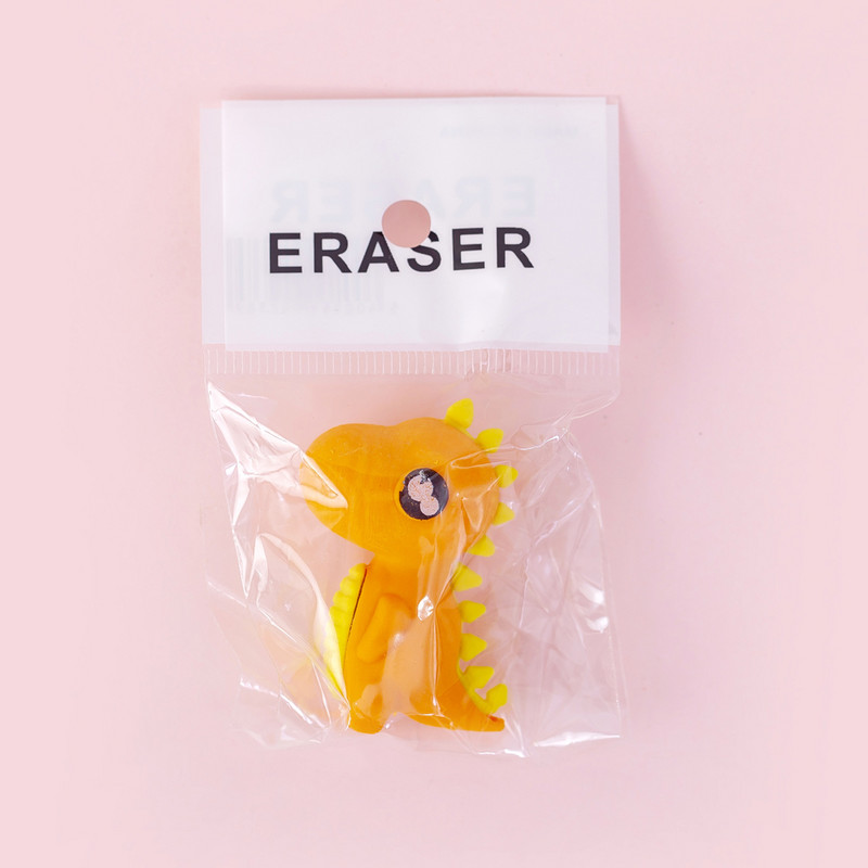 4 kom. Gumica za gumicu slatkog crtanog dinosaura Studentski crtež Novost Plastelin Olovka Gumica Likovni materijal