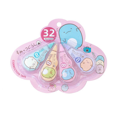 4 tk/pakis korrigeeriv teip lastele kingituseks kirjatarbed Sumikko Gurashi valge väljalaskekorrektor Kooli kontoritarbed Kawaii kirjatarbed