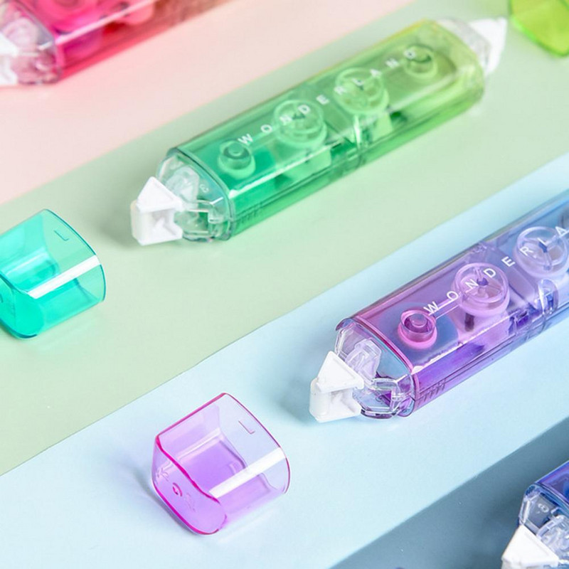 Nešiojami jauki rankena, tvirtai dengiantys biuro reikmenys, korekcinės juostos rašiklio rašymo korektorius mokykliniai reikmenys