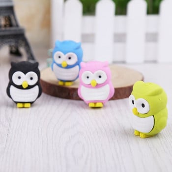 for Creative 3D Owl Eraser Rubber Pencil Χαρτικά Επιστολόχαρτο Σχολικό Δώρο QXNF