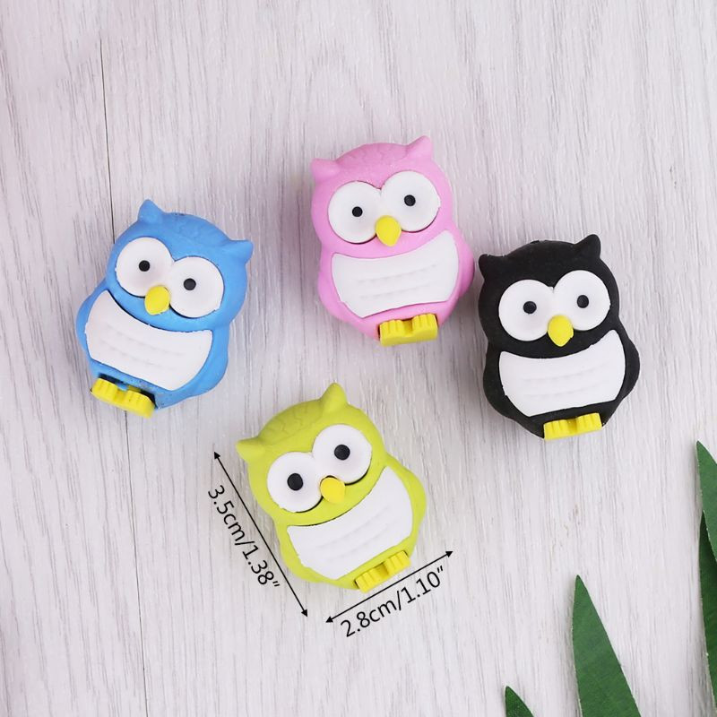 for Creative 3D Owl Gumica Gumica Olovka Pribor Pribor Pribor Poklon Školski pribor QXNF