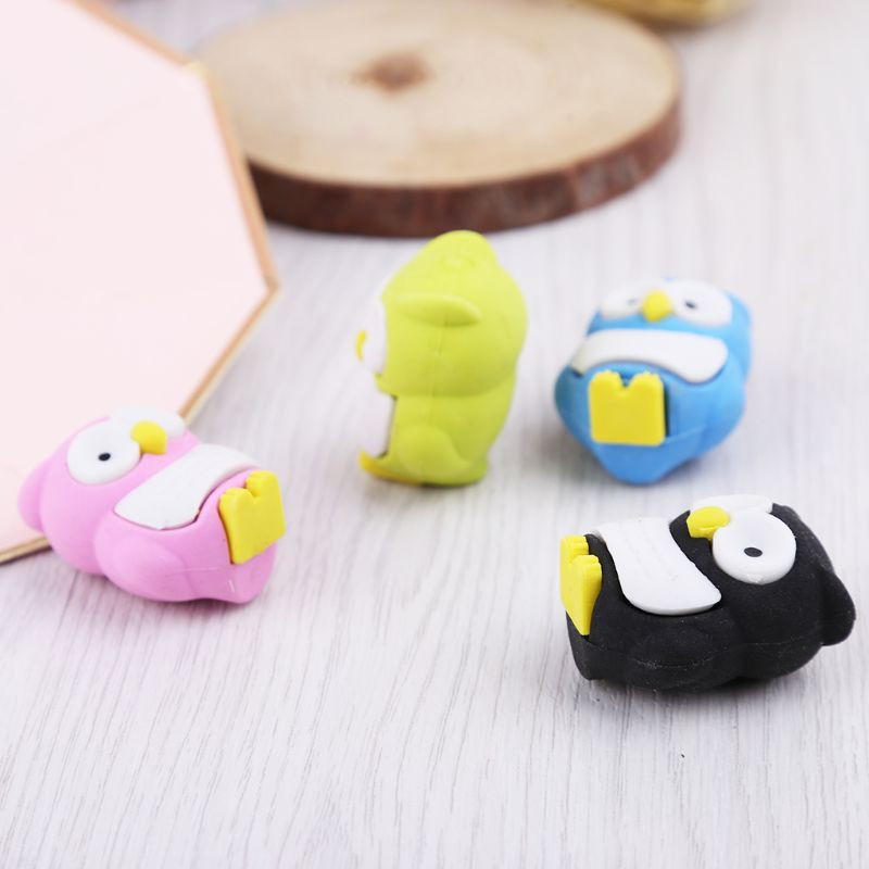 for Creative 3D Owl Gumica Gumica Olovka Pribor Pribor Pribor Poklon Školski pribor QXNF