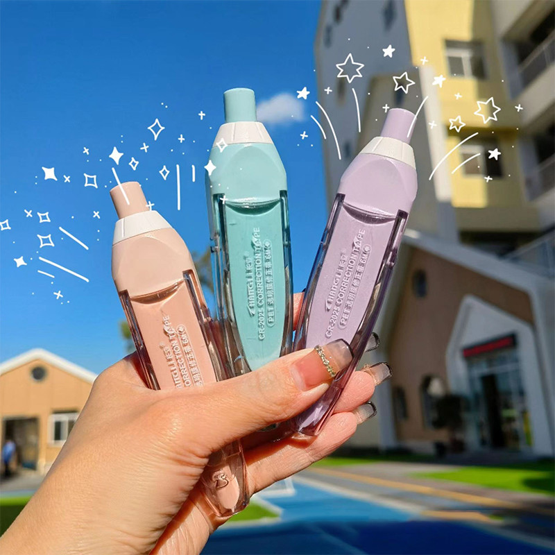 Banda de corecție Kawaii Morandi Tip de apăsare Bandă de corectare albă Papetarie Nucleu înlocuibil Rechizite de birou școlare