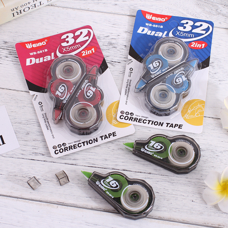 3 bucăți/set autocolant alb bandă corectoare birou rechizite școlare student bandă eroare centură papetărie școală corector instrument de scris