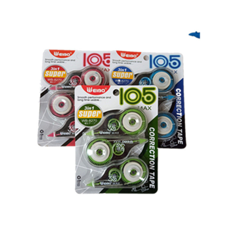 3 bucăți/set autocolant alb bandă corectoare birou rechizite școlare student bandă eroare centură papetărie școală corector instrument de scris