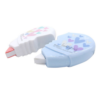 2 τεμ./Lot Love Heart Correction Tape Υλικό Escolar Kawaii Stationery Correction Fluid Σχολικά είδη Papelaria 10M