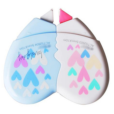 2 buc/lot Love Heart Bandă de corectare Material Escolar Kawaii Papetarie Lichid de corecție Rechizite școlare de birou Papelaria 10M