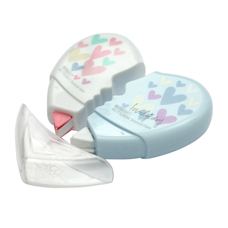 2 buc/lot Love Heart Bandă de corectare Material Escolar Kawaii Papetarie Lichid de corecție Rechizite școlare de birou Papelaria 10M