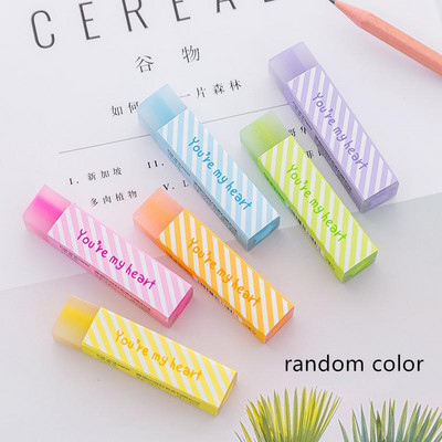 1vnt Trintukas Naujas Piešimas pieštuku Aukštos kokybės įrankiai Mokykliniai reikmenys Vaikams Mokykliniai daiktai Trintukai Vaikams Guminis kvadratinis trintukas Pieštukas