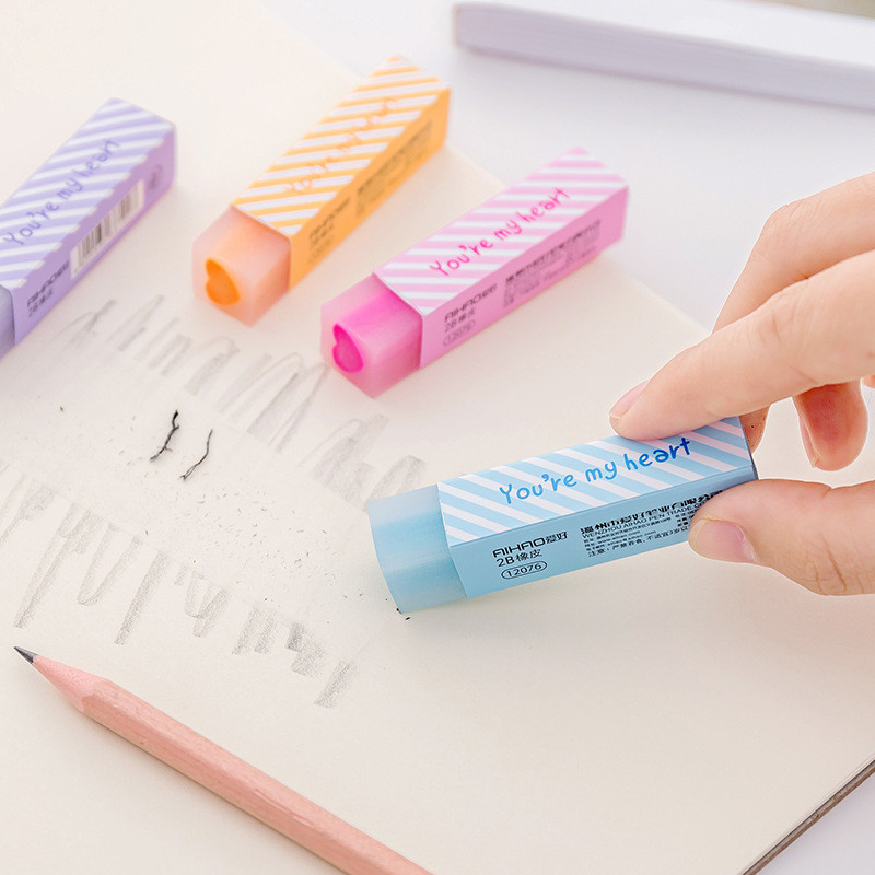 1vnt Trintukas Naujas Piešimas pieštuku Aukštos kokybės įrankiai Mokykliniai reikmenys Vaikams Mokykliniai daiktai Trintukai Vaikams Guminis kvadratinis trintukas Pieštukas