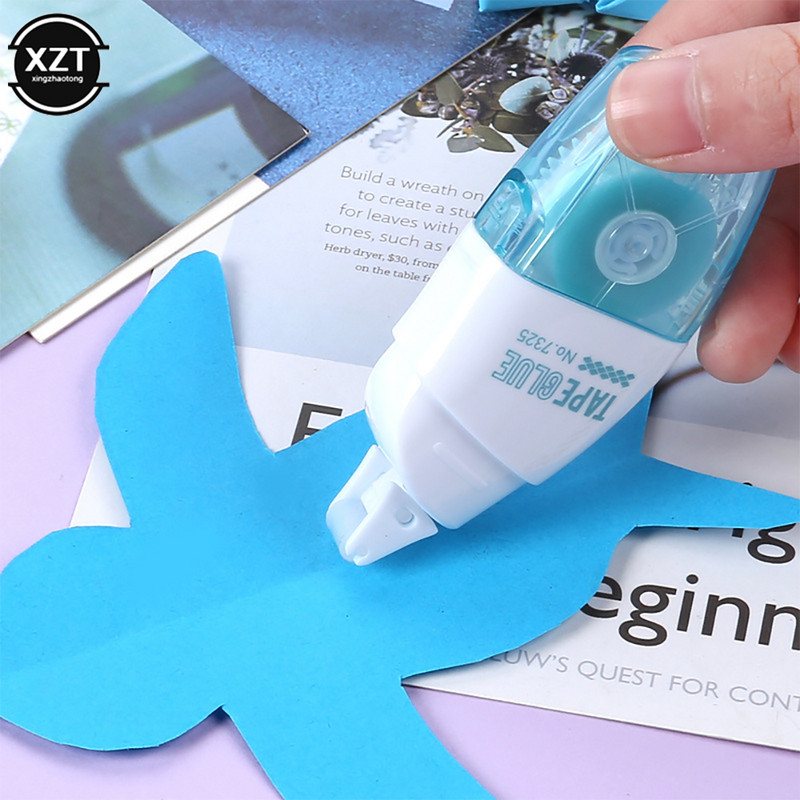 1Pcs Deli Dvostrano ljepljivi valjak Ljepilo Samoljepljive točkice Valjak Dozator trake Uredski pribor Školski pribor