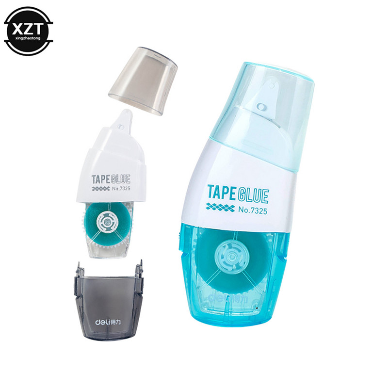 1Pcs Deli Dvostrano ljepljivi valjak Ljepilo Samoljepljive točkice Valjak Dozator trake Uredski pribor Školski pribor