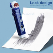 Lagana gumica za brisanje svijetlih boja, ekološki prihvatljiva gumica s crtanim crtama Push-pull tipa gumica za brisanje, dječji pribor