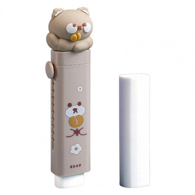 Lagana gumica za brisanje svijetlih boja, ekološki prihvatljiva gumica s crtanim crtama Push-pull tipa gumica za brisanje, dječji pribor