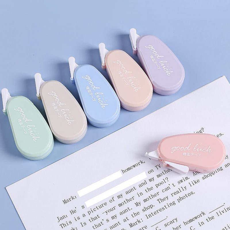 6gab/komplekts Mini Morandi krāsu korekcijas lentes komplekts Skolas piederumi Stacionāri