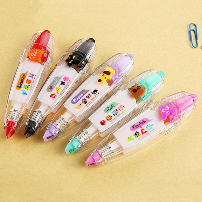 Cute Cat Dog Owl Print Press Correction Tape Diary Scrapbooking Διακοσμητικό στυλό
