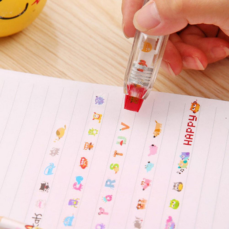 Cute Cat Dog Owl Print Press Correction Tape Diary Scrapbooking Διακοσμητικό στυλό