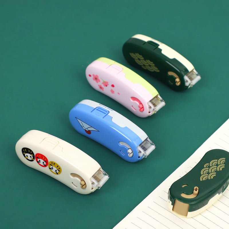 6mm * 10m creativitate stil bob de mazăre bandă de corectare portabilă mic înlocuibil reumplere dot adeziv bandă corectoare școală rechizite de birou