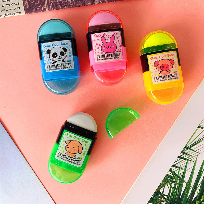 Crtani Art Gumica Šiljilo za olovke Slatki Kawaii pribor Kreativni studentski dječji pribor za povratak u školu