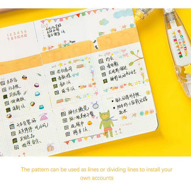 Traka za ispravljanje Slatki izgled Uredski dodaci Naljepnica za pisanje Ručno držanje DIY Rekvizit Uzorak čaše za učenike